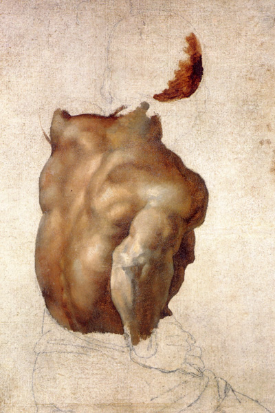  Le Radeau de la Méduse - étude du dos - Géricault 